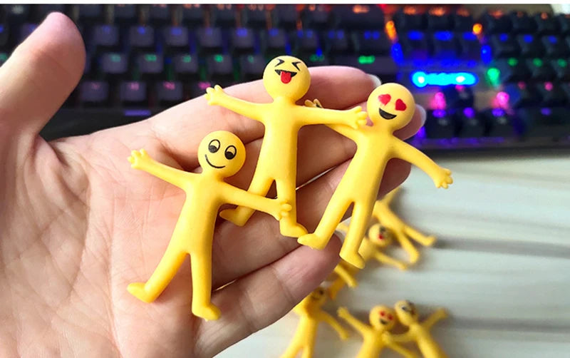 8-20pcs Funny Little Man Squishy Fidget Toys Antistress Adult Children Rising Stress Relief Squeeze Toys Kids Charisma Gift Toys