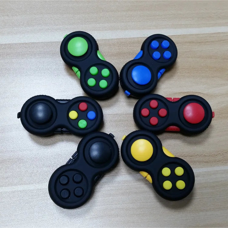 New Premium Quality Fidget Controller Pad Game Focus Toy Smooth ABS Plastic Stress Relief Squeeze Fun Hand Hot Interactive Gift