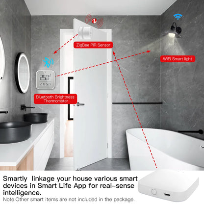 MOES New Multi-mode Smart Gateway ZigBee Bluetooth Mesh Hub Work with Tuya Smart App Voice Control via Alexa Google Home