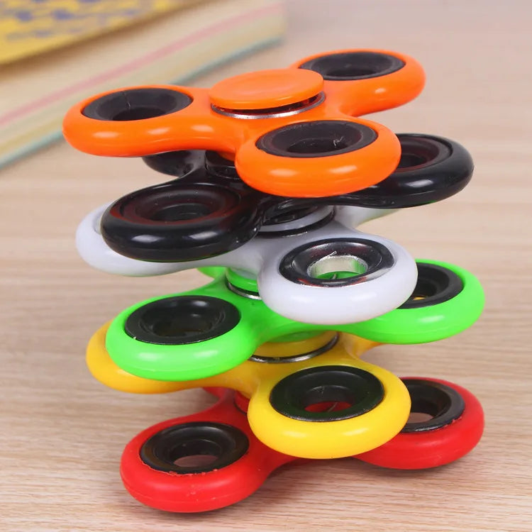 ABS Fidget Spinner EDC Spinner For Autism ADHD Anti Stress Tri-Spinner High Quality Adult Kids Funny Toys