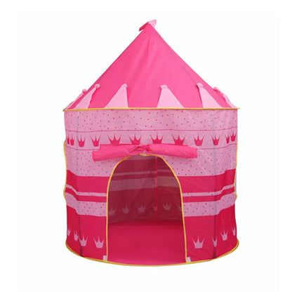 Infant Toddler Folding Tents Portable Castle Kids Pink Blue Play House Camping Toys Birthday Christmas Outdoor Gifts Room Decor