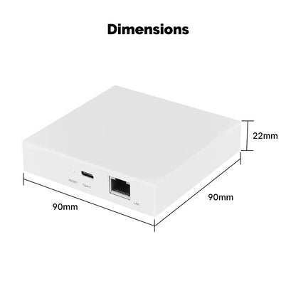 MOES Tuya Zigbee Matter Thread Gateway Smart Home Bridge Matter Hub Support Voice Control Siri Homekit Smartthings Google Alexa