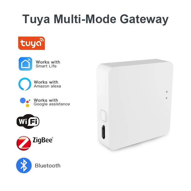 Tuya Multi Mode ZigBee Bluetooth Gateway Hub Wireless Smart Home Appliances Remote Controller Bridge Support Alexa Google Home