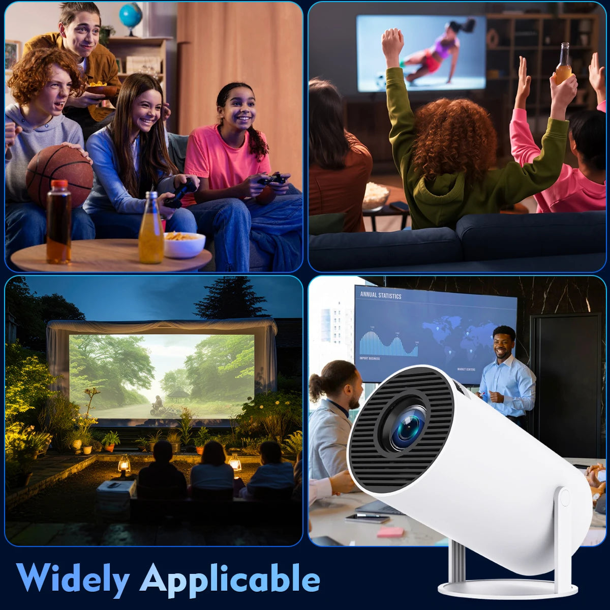 Magcubic Projector HY300 PRO 4K Android 11 Dual Wifi6 260ANSI Allwinner H713 BT5.0 1080P 1280*720P Home Cinema Outdoor Projetor