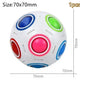 Sensory Toys Bean AntiStress Stretchy Strings Push It Squishy Chain Pops Cube Rainbow Ball Mini Squeeze Toy For Adults Kids Gift