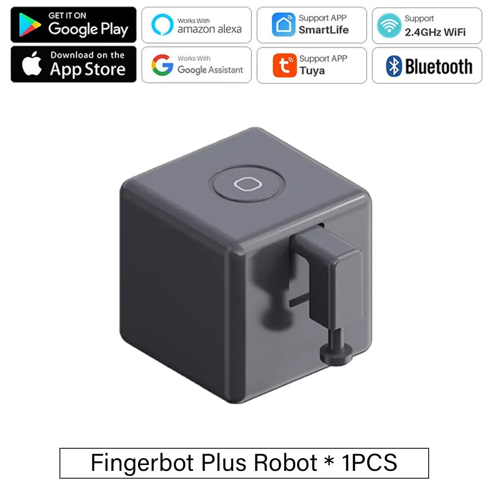 Tuya Zigbee Bluetooth Fingerbot Plus Robot Button Pusher Switch Bot Smart Home Work With Alexa Google Home Smart Life App