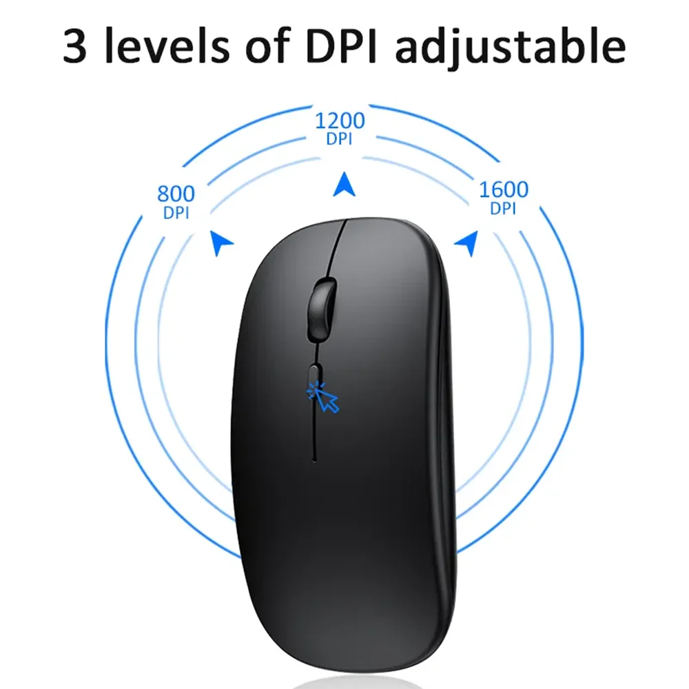 2.4Ghz Wireless Gaming Mouse Single Mode Battery Mouse With USB Receiver For PC Laptop Notebook Adjustable DPI Home&Office Mice