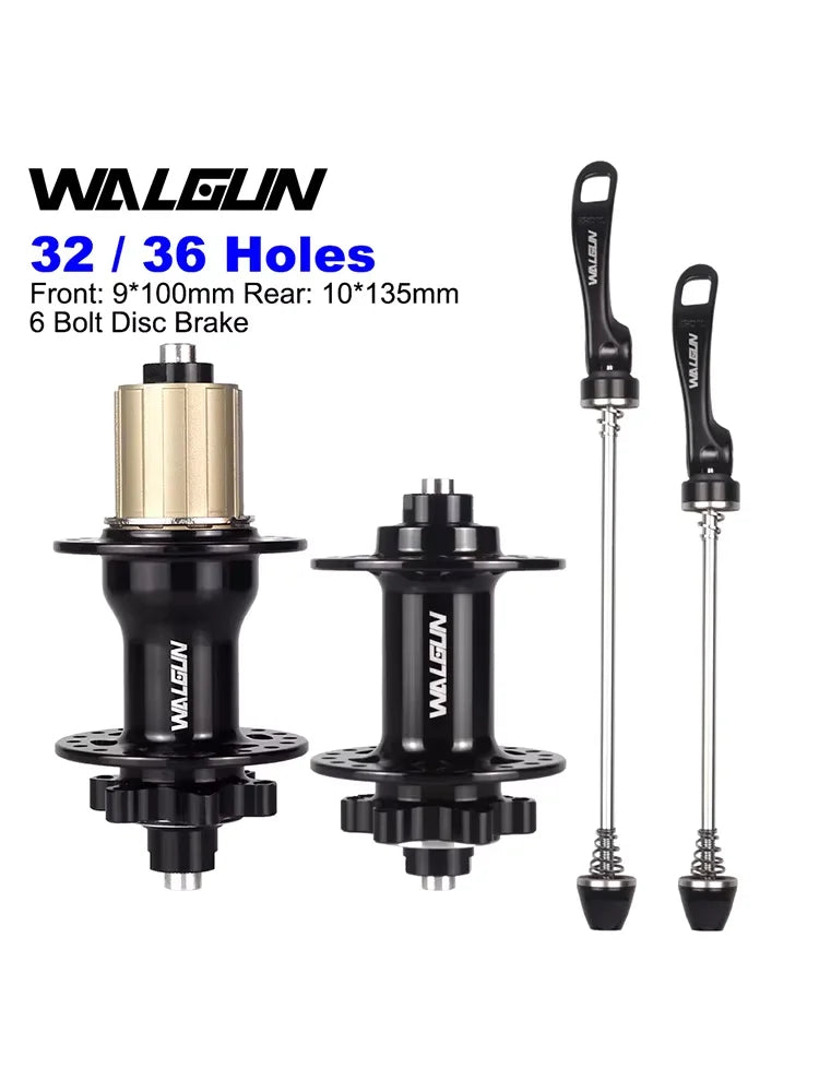 WG735 MTB Mountain Bike Hub 32 36 Holes Bicycle Hub 135mm 100mm QR Front Rear Disc Brake 32H 36H HG 11 Speed Wheel Bike Parts