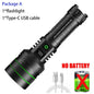 Super Long Range Tactical Flashlight High Power LED Torch USB Rechargeable Strong Light Lamp Outdoor Portable Lantern Waterproof