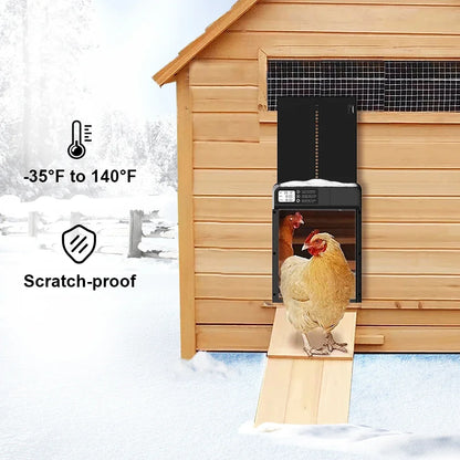 Automatic Chicken Coop Door Intelligent Timer Electric Aluminum Timing Opener  Auto Chicken Door Farm Automatic Management Tool