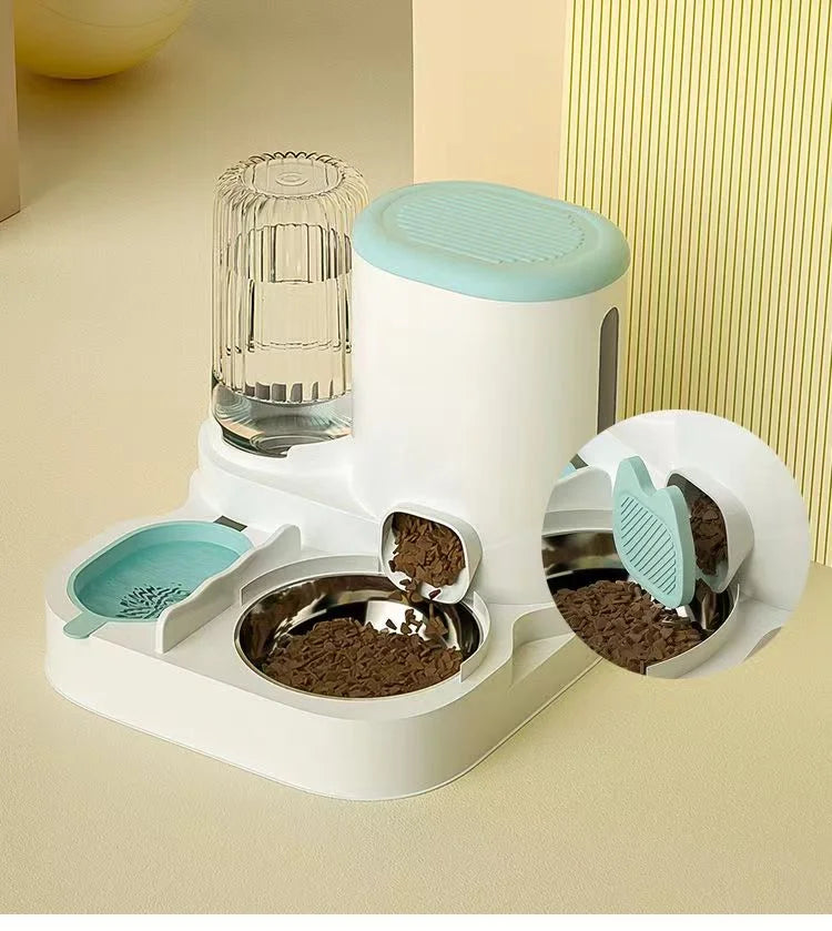 Cat bowl automatic feeder for cats, dogs, pets, water dispensers, integrated cat bowl, cat food basin, dogs, eating, drinking wa