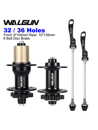 WG735 MTB Mountain Bike Hub 32 36 Holes Bicycle Hub 135mm 100mm QR Front Rear Disc Brake 32H 36H HG 11 Speed Wheel Bike Parts