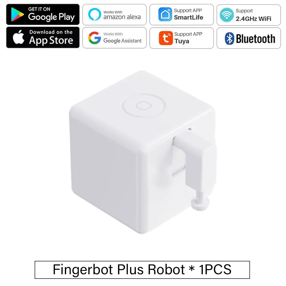 Tuya Zigbee Bluetooth Fingerbot Plus Robot Button Pusher Switch Bot Smart Home Work With Alexa Google Home Smart Life App