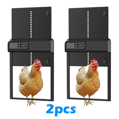 Automatic Chicken Coop Door Intelligent Timer Electric Aluminum Timing Opener  Auto Chicken Door Farm Automatic Management Tool