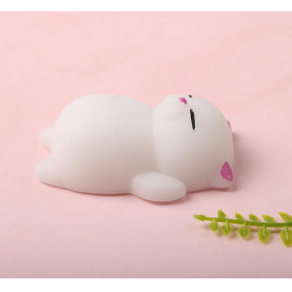 Cute Squishy Mochi Animal Stress Relief Toys Soft TPR Squeeze Pinch Funny Toys Kawaii Cat Paws Abreact Toys for Kids Adult