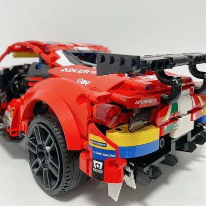 Technical 488 GTE 42125 1684PCS Series Building Blocks MOC Sports Race Car DIY Vehicle Bricks Model Kids Adult Assembly Toy Gift