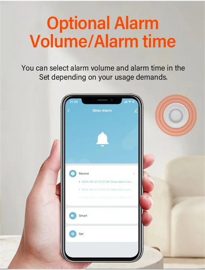 Tuya Zigbee WiFi Siren Alarm For Smart Home Security 100db Speaker Works With Alexa Yandex Alice Require Tuya Zigbee Hub.