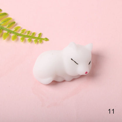 Cute Squishy Mochi Animal Stress Relief Toys Soft TPR Squeeze Pinch Funny Toys Kawaii Cat Paws Abreact Toys for Kids Adult